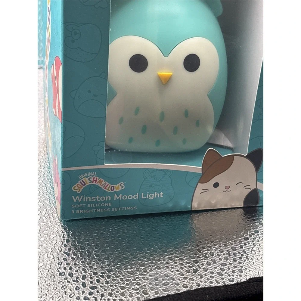 SQUISHMALLOWS Winston the Owl MOOD LIGHT Touch Control USB or Battery NEW Sealed